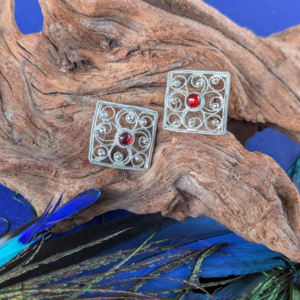 Boucles d'oreilles Enluminures gothiques - Laissez les vitraux anciens murmurer à vos oreilles